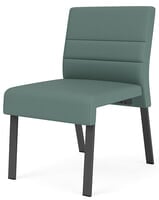 Waterfall 400 lb. Capacity Armless Guest Chair in Upgrade Fabric/Healthcare Vinyl