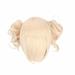 zttd gold ponytail bangs women and girls free synthetic hair wig hat
