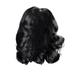 zttd middle part black wavy wig long wavy middle part wig for women synthetic curly wavy wigs natural wavy heat wig for daily party use