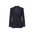 REISS Men's Dunn Slim Fit Wool Textured Single Breasted Blazer - Size 36 Blue