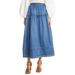 The Astrid Denim Maxi Skirt - Blue - Ulla Johnson Skirts