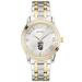 Men's Bulova Silver/Gold Belmont Abbey Crusaders Two-Tone Stainless Steel Watch