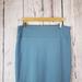 Lularoe Skirts | Lularoe Pencil Skirt Womens Size Xl Pull On Stretch Waist Blue | Color: Blue | Size: Xl