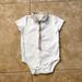 Burberry One Pieces | Burberry Bodysuit With Collar | Color: White | Size: 9mb