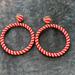 J. Crew Jewelry | Jcrew Hoops | Color: Orange/White | Size: Os