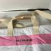 Victoria's Secret Bags | Brand New Victoria's Secret Canvas Weekender Bag | Color: Pink/White | Size: Os