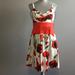 Jessica Simpson Dresses | Jessica Simpson Flowered Dress | Color: Red/White | Size: 8