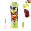 KMVIZI Blender Smoothie Maker, 600 ml Blender Bottle for Smoothies and Shakes, Smoothie Maker To Go with Rechargeable USB-C and 6 Blades, Fresh Juice Mixer Bottle for Travel, Kitchen, Office (Yellow)