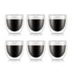 Bodum Pavina 2-1/2-Ounce Double Wall Espresso/Shot Glass, Set Of 6