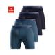 Langer Boxer BENCH. Gr. L, 4 St., blau (navy, blau) Herren Unterhosen mit schmalen Streifen im Logo-Webbund