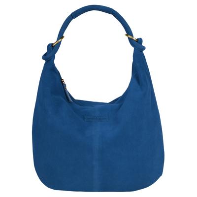 Shopper BRUNO BANANI, Damen, Gr. B/H/T: 43cm x 33cm x 4cm onesize, blau, Leder, unifarben, Taschen, echt Leder Image