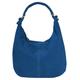 Shopper BRUNO BANANI Gr. B/H/T: 43 cm x 33 cm x 4 cm onesize, blau Damen Taschen Handtaschen echt Leder