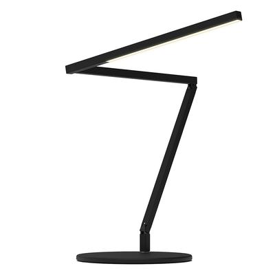 Z-Bar Black Metal LED Modern Swing Arm Desk Lamp w...