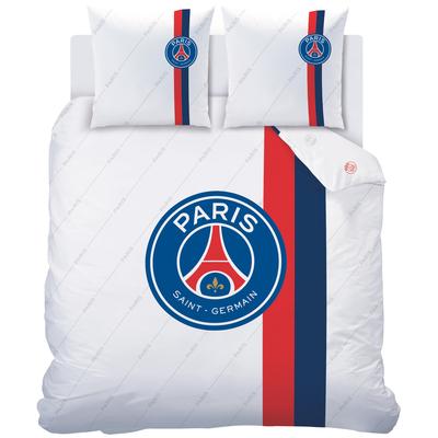 PSG Bettwäsche-Set – 240 x 220 + 2 63 x 63 – Retro Weiß