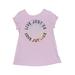 Justice Short Sleeve T-Shirt: Purple Tops - Kids Girl's Size 10