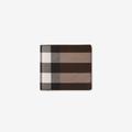 Burberry Check and Leather Bifold Coin Wallet