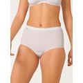 Sloggi 3 Pack Maxi Briefs - White, White, Size 12, Women