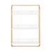 Birch Lane™ Vivendel Interiors Tiered Wall Shelf 18X28x6.5 Wood/Metal in Yellow | 27.75 H x 18 W x 6.5 D in | Wayfair