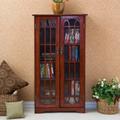 Window Pane Media Cabinet - Cherry - SEI Furniture MS1073