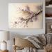 Lark Manor™ Pink & Plum Cherry Blossom Branch V - Modern Metal Wall Decor Metal in Brown/Indigo/Pink | 24 H x 32 W x 1 D in | Wayfair