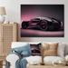 Latitude Run® Futuristic Bugatti Design in Black & Magenta IV - Unframed Print on Metal in Black/Indigo | 16 H x 32 W x 1 D in | Wayfair