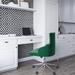 Willa Arlo™ Interiors Baylor Ergonomic Velvet Task Chair 23.62" W Nailhead Office Chair Aluminum/Upholstered in Pink/Gray/Brown | Wayfair