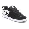 Sneaker DC SHOES "Court Graffik", Gr. 5(36), schwarz-weiß (schwarz, weiß stencil), 55.99% Leder, 43.71% Synthetikmaterial, 0.3% TPU, Schuhe