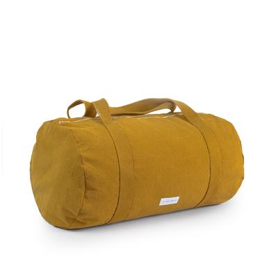 Sac bowling en toile de coton bio jaune safran