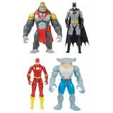 DC Batman + The Flash vs Gorilla Grodd + King Shark Action Figure 4-Pack