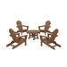 5-Piece Monterey Bay Folding Adirondack Chair Conversation Group