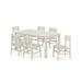 Modern Studio Plaza Chair 7-Piece Parsons Table Dining Set