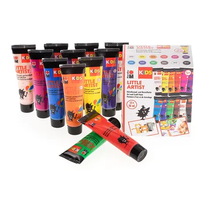 Marabu KiDS Little Artist Künstlermal- und Bastelfarbe, 12x 36 ml Image