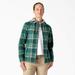 Dickies Women's Flannel Hooded Shirt Jacket - Mallard Campside Plaid Size L (FJ076)