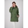Regenmantel DEPROC ACTIVE "Friesennerz ankergluttraum WMN", Damen, Gr. 46 (L), grün, Obermaterial: 100% Polyurethan; Futter: 100% Polyester, casual, Langarm mit Druckknopf, Mäntel, auch in Großen Größen erhältlich
