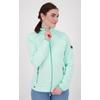 Strickfleecejacke DEPROC ACTIVE "KIRKVALE X WOMEN", Damen, Gr. 48 (XL), blau (türkis), 100% Polyester, casual, bequem, Langarm gerader Abschluss mit Gummizug, Jacken, auch in Großen Größen erhältlich