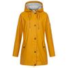 Regenjacke DEPROC ACTIVE "Friesennerz ANKERGLUT HVN", Damen, Gr. 44 (L), gelb, Obermaterial: 100% Polyurethan; Futter: 100% Polyester, casual, figurumspielend, Langarm gerader Abschluss mit Druckknopf, Jacken, auch in Großen Größen erhältlich