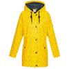 Regenjacke DEPROC ACTIVE "Friesennerz HALIFAX ANCHOR WOMEN", Damen, Gr. 36/38 (M), gelb, Obermaterial: 100% Polyurethan; Futter: 100% Polyester, casual, Langarm mit Druckknopf, Jacken, auch in Großen Größen erhältlich