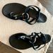 Gucci Shoes | Gucci Sandals Black Low Heel Great Staple New Never Worn | Color: Black | Size: 8.5