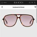Gucci Accessories | Gucci Navigator Frame Sunglasses | Color: Gold/Pink/Red | Size: Frame Height: 2.2"; Frame Width: 5.6"