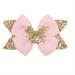 Disney Accessories | 6/$15minnie Mouse Hair Bow | Color: Gold/Pink | Size: Osg