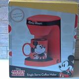 Disney Kitchen | Disney Mickey Mouse Single Serve Coffee Maker With 12 Oz Mug New! In Box | Color: Red | Size: Os