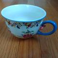 Anthropologie Kitchen | Anthropologie Coffee Floral Tea Mug Cup | Color: Blue/Red | Size: Os