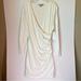 Athleta Dresses | Athleta Faux Wrap Dress W Long Sleeves & V Neck In White Size Large | Color: White | Size: L