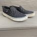 Vans Shoes | Kids Slip On Checkerboard Vans Black/Pewter Size 13.5 Used Condition. | Color: Black/Gray | Size: 3.5b