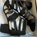 Nine West Shoes | Nine West Sz 9, Black 2” Heels Strappy | Color: Black | Size: 9