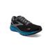 Brooks Ghost 15 Running Shoes - Men's Black/Blackened Pearl/Blue 12.5 1103931D056.125