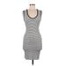Windsor Casual Dress - Bodycon: Ivory Stripes Dresses - Women's Size Medium