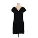 Gap Casual Dress - Shift: Black Solid Dresses - Women's Size X-Small