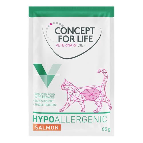 12x85g Hypoallergenic Lachs Cats Concept for Life Veterinary Diet Katzenfutter nass