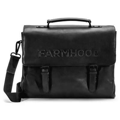 Farmhood Memphis Aktentasche XXL 3 Fächer Leder 39 cm black 2 Schwarz Herren Image